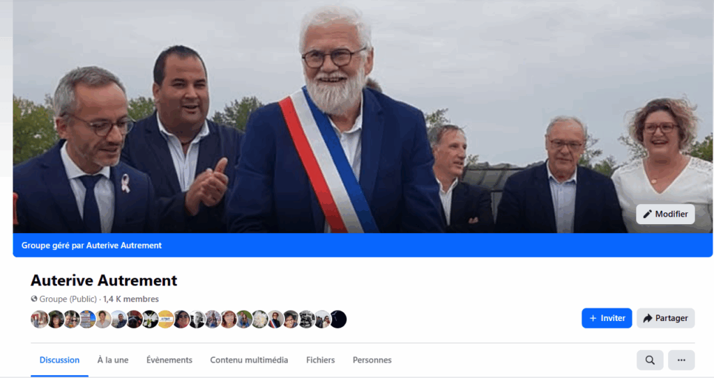 Image d'accueil de la page Facebook d'Auterive Autrement